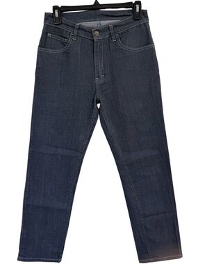 BLUE DELTA $325 bespoke Classic Straight Leg raw denim Jeans like new